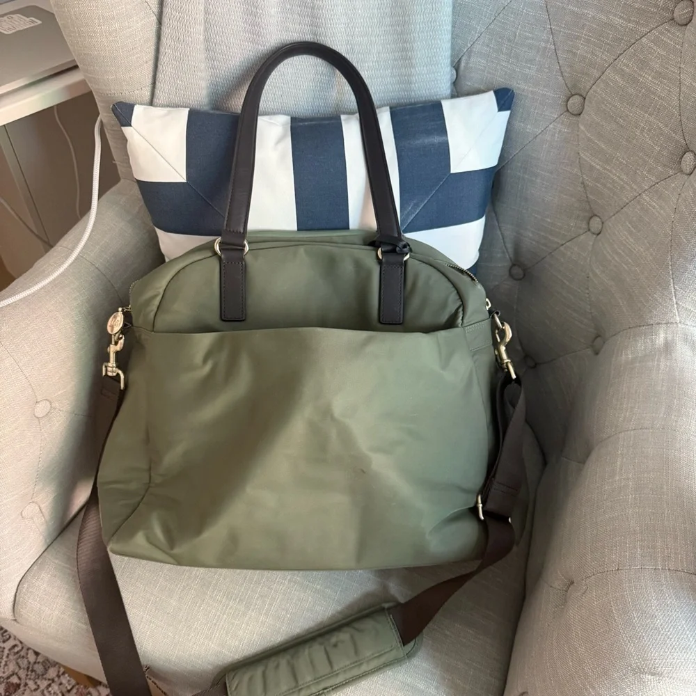 ❤️🔥Lo & Sons - O.G. 2 Medium - Olive Green/Gold Hardware/Camel Interior